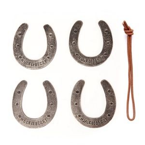 Kikkerland Huckleberry horseshoes-set of 4 kid-size horseshoes-New